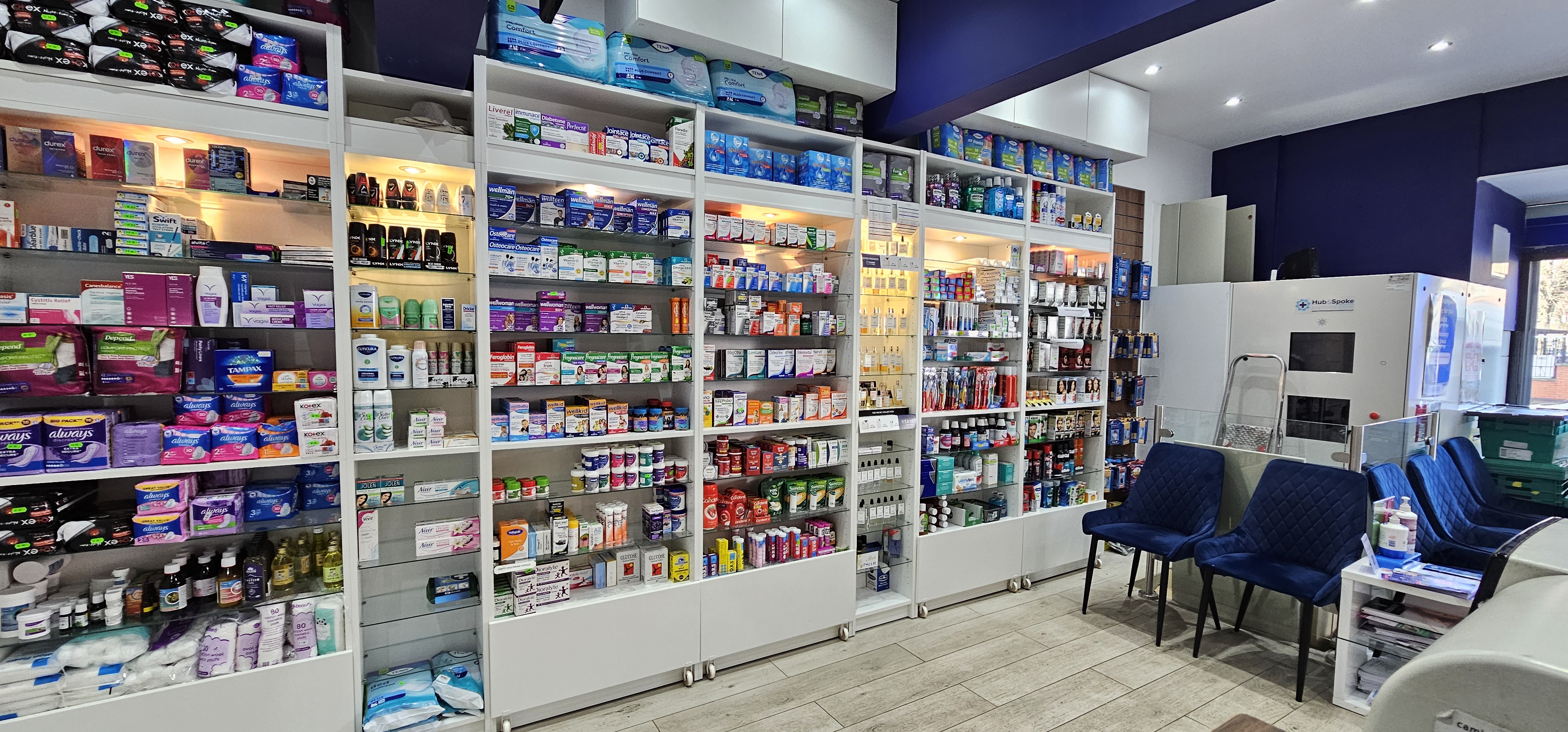Pharmacist consulting a patient in the Safys Chemist consultation room
